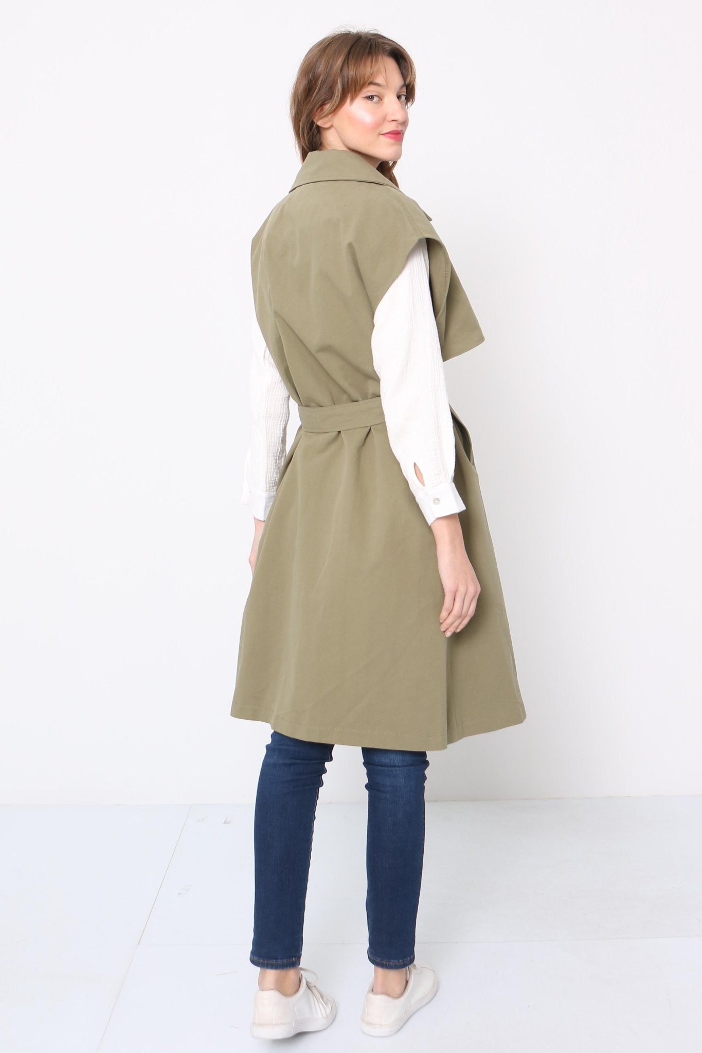 Khaki Trench Jacket - NIXII Clothing