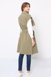 Khaki Trench Jacket - NIXII Clothing