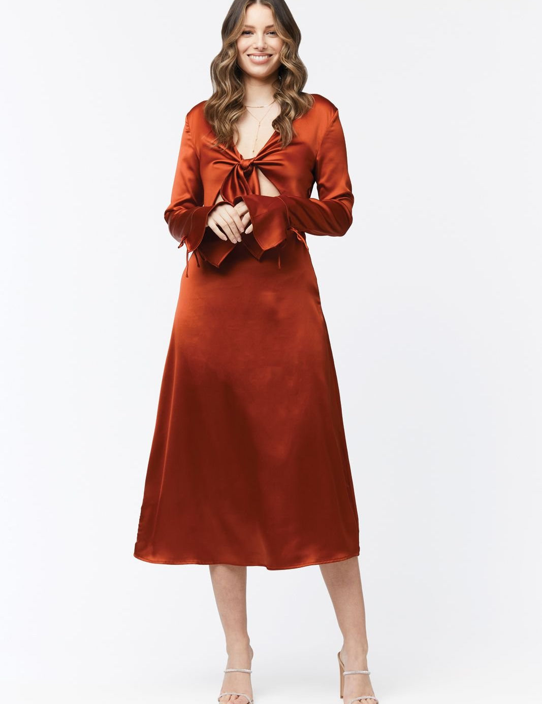 LALETTE MIDI DRESS -COPPER - NIXII Clothing