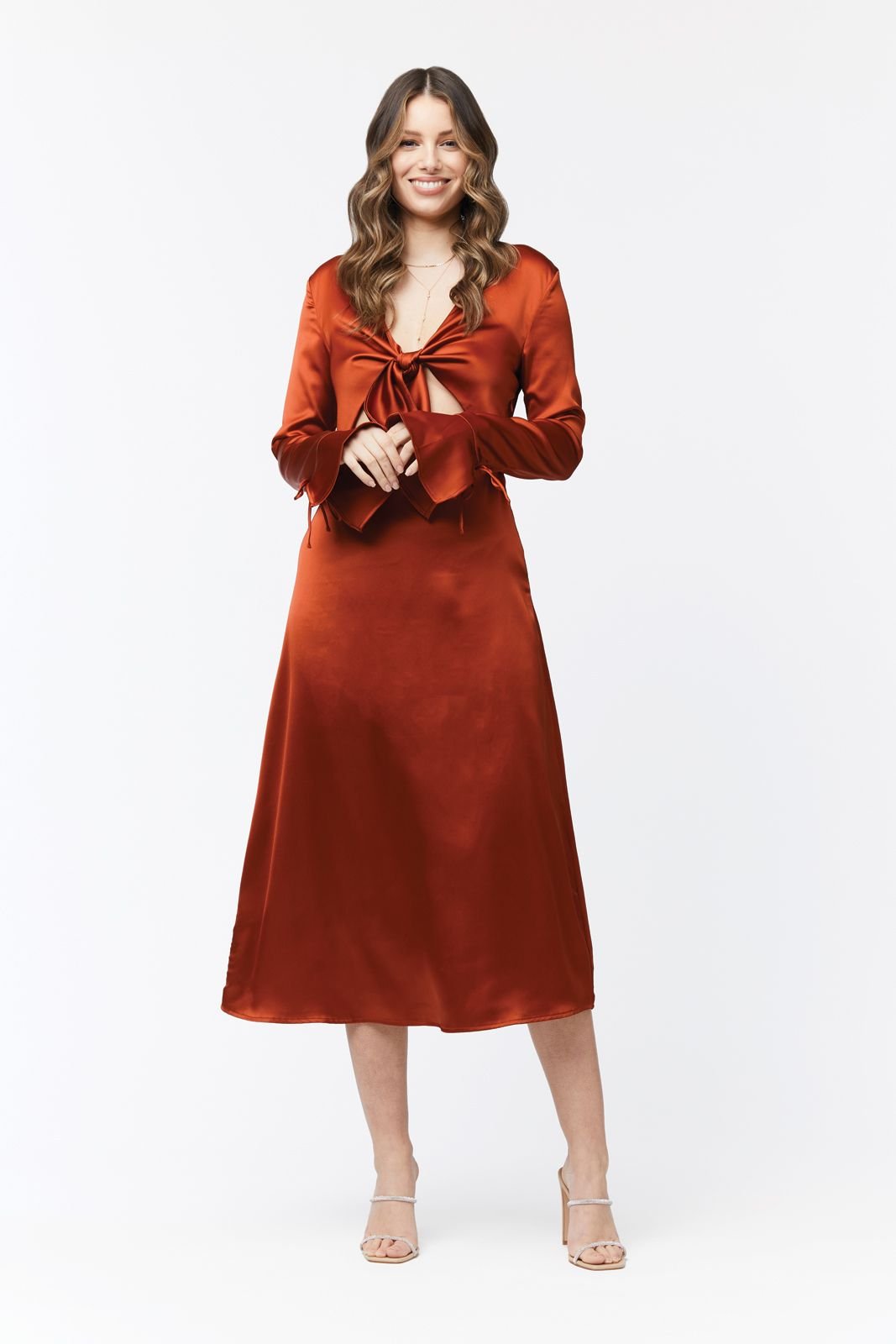 LALETTE MIDI DRESS -COPPER - NIXII Clothing