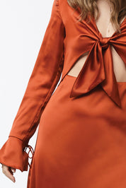 LALETTE MIDI DRESS -COPPER - NIXII Clothing