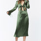 LALETTE MIDI DRESS - OLIVE - NIXII Clothing