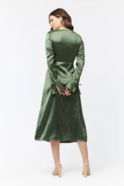 LALETTE MIDI DRESS - OLIVE - NIXII Clothing
