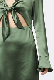 LALETTE MIDI DRESS - OLIVE - NIXII Clothing