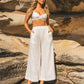 Lilly White Linen Bralette - NIXII Clothing