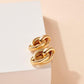 Linked Hoop Dangling Earrings- G - NIXII Clothing