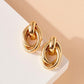 Linked Hoop Dangling Earrings- G - NIXII Clothing