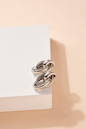 Linked Hoop Dangling Earrings- S - NIXII Clothing