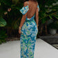 Longina - Green Floral Maxi - NIXII Clothing