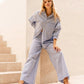Lori Blue & White Striped Pants - NIXII Clothing