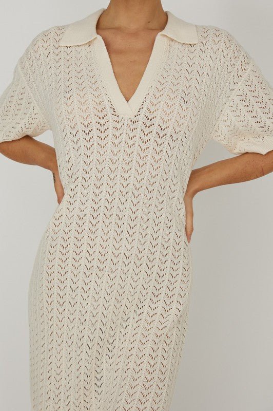 Lori Mesh V Neck Maxi Dress - NIXII Clothing