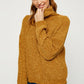 Mustard Drop Shoulder Turtle Neck Sweater - NIXII Clothing