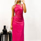 One Side Adjustable Cut Out- Pink - NIXII Clothing