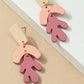 Pink tone acrylic drop earrings - NIXII Clothing