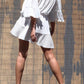 PLEATED OFF SHOULDER ROMPER W/RUFFLED - NIXII Clothing