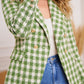 Sarah Checkered Tweed Jacket - NIXII Clothing