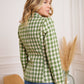 Sarah Checkered Tweed Jacket - NIXII Clothing