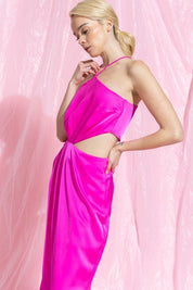 SPAGHETTI CROSS STRAP DRESS - NIXII Clothing