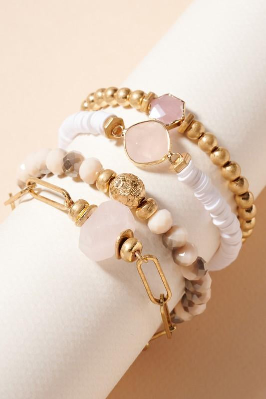 Stones Beaded Bracelet Set- RS - NIXII Clothing