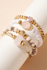 Stones Beaded Bracelet Set- RS