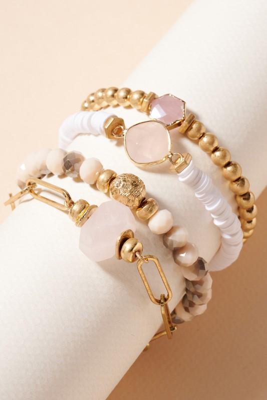 Stones Beaded Bracelet Set- RS - NIXII Clothing