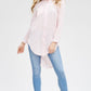 Striped Fabric Ho-lo Tunic Shirt - NIXII Clothing