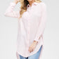 Striped Fabric Ho-lo Tunic Shirt - NIXII Clothing
