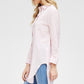 Striped Fabric Ho-lo Tunic Shirt - NIXII Clothing