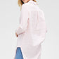 Striped Fabric Ho-lo Tunic Shirt - NIXII Clothing