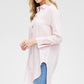 Striped Fabric Ho-lo Tunic Shirt - NIXII Clothing