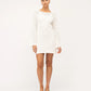 White Crochet Mini Dress - NIXII Clothing