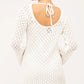 White Crochet Mini Dress - NIXII Clothing