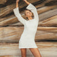 White Crochet Mini Dress - NIXII Clothing